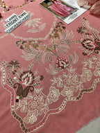 3 Pcs Women's Unstitched Chikankari Embroidered Suit