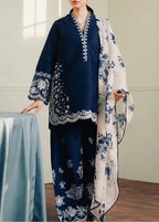 3 Pcs Women's Unstitched Embroidered Suit