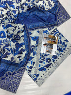 PRINTED VOIL CORNER EMB DUPATTA 3PCS