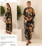 PRINTED VOIL CORNER EMB DUPATTA 3PCS