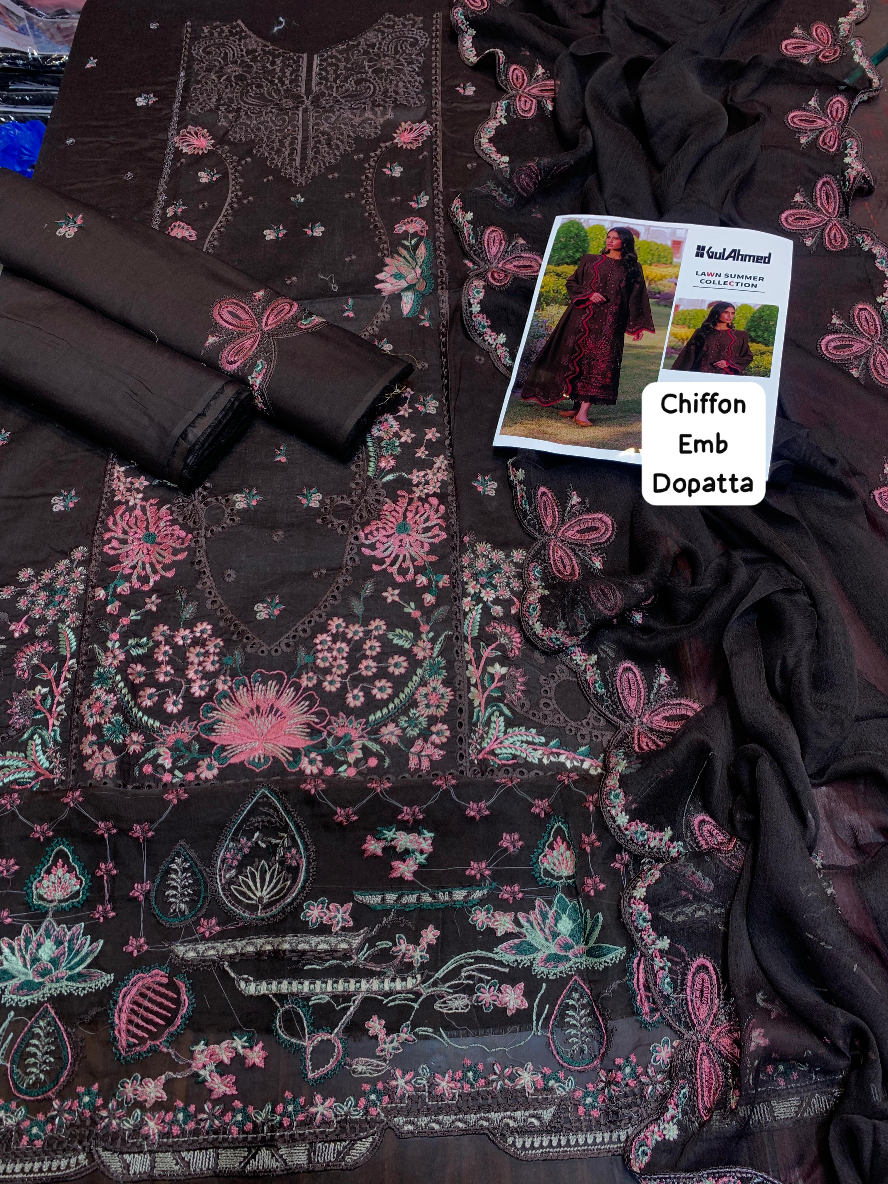 2K26 Summer Gull ahmed luxury collection 3 Pcs Suit