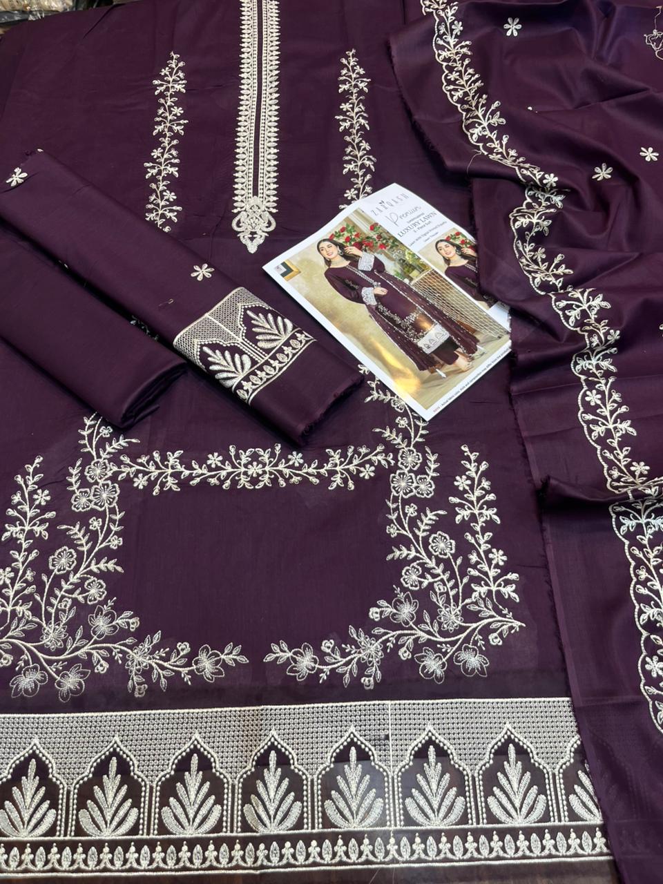 2K26 Summer Zarqash Luxury collection 3 Pcs Suit