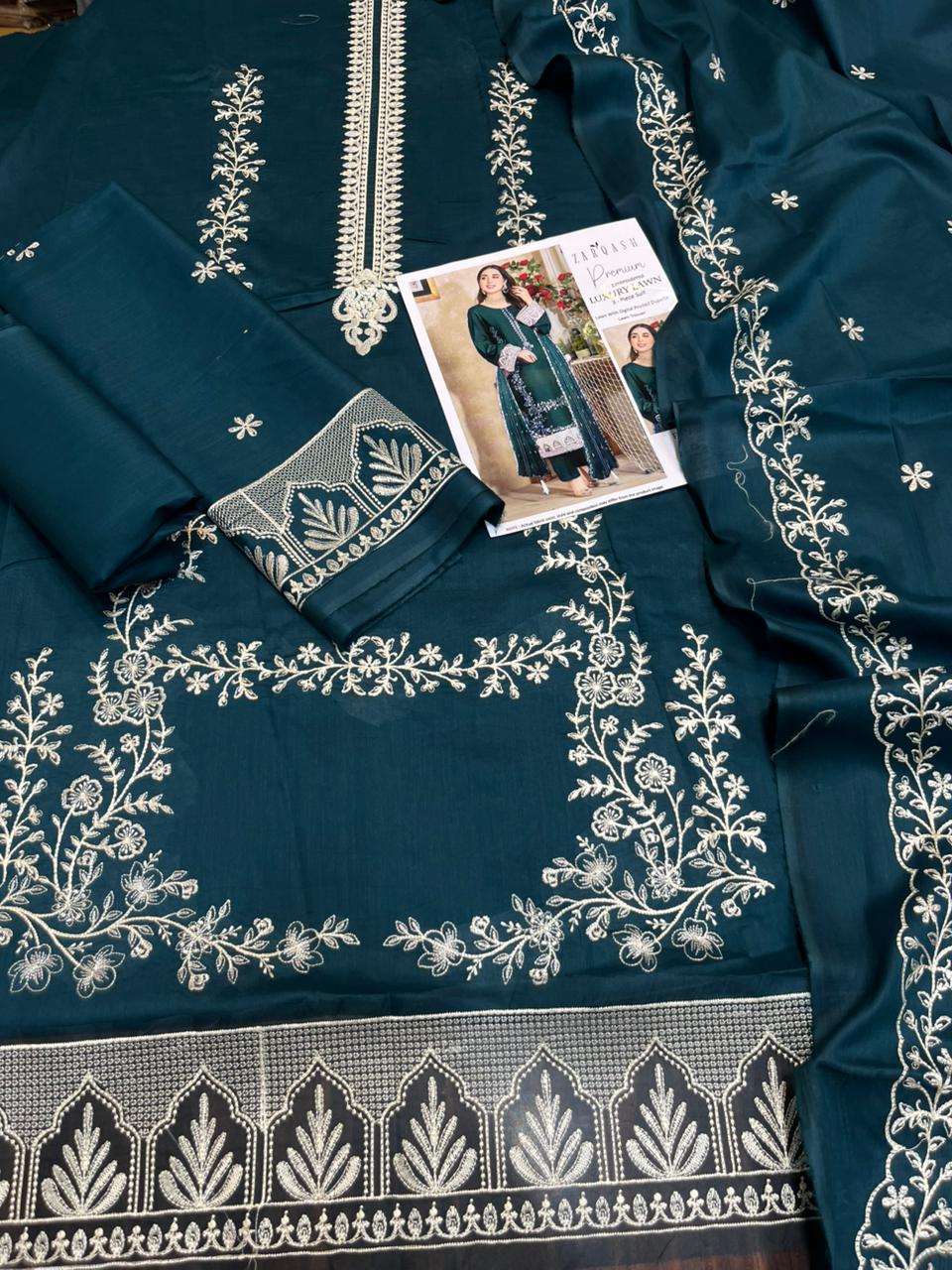 2K26 Summer Zarqash Luxury collection 3 Pcs Suit