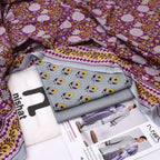 Nishat Printed Lawn Tana Dora Shirt & Plain Dyed Trouser With Printed Lawn Dupatta