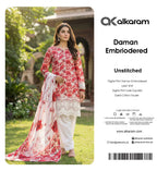 Al karram - Digital Print Daman Embroidered