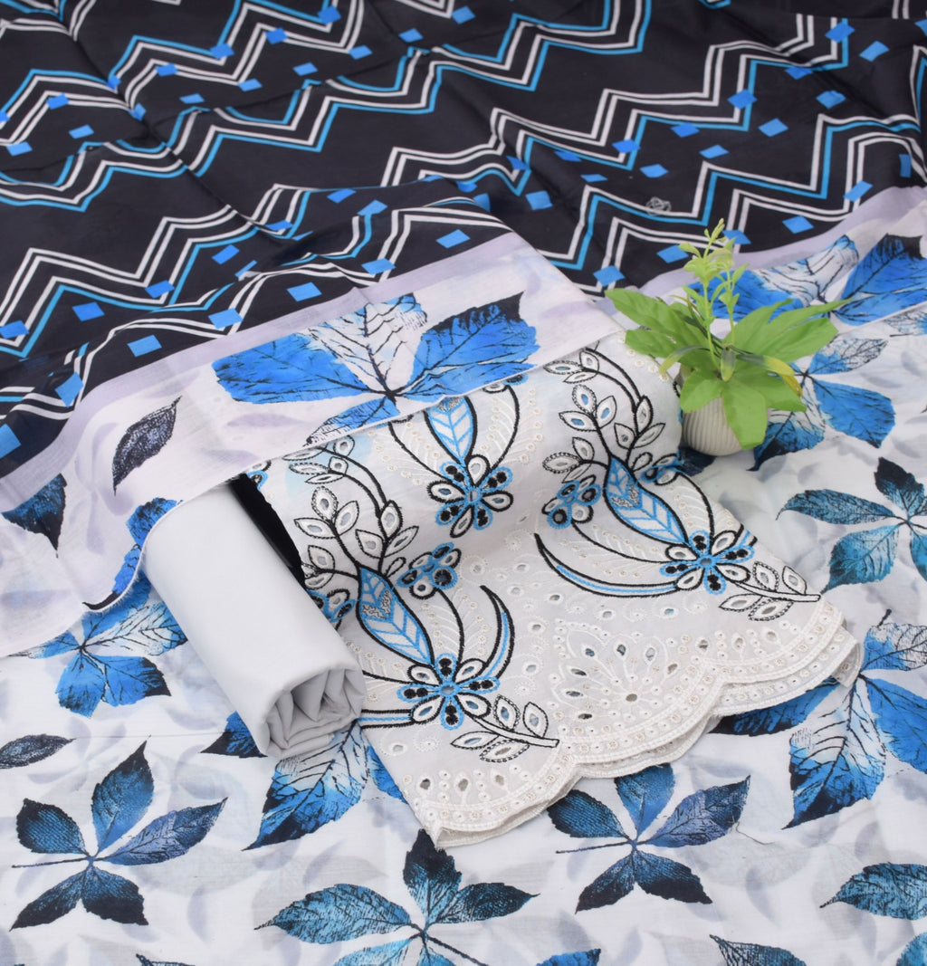 Al karram - Digital Print Daman Embroidered