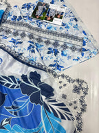PRINTED VOIL CORNER EMB DUPATTA 3PCS