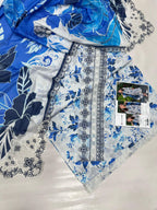 PRINTED VOIL CORNER EMB DUPATTA 3PCS