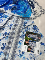 PRINTED VOIL CORNER EMB DUPATTA 3PCS