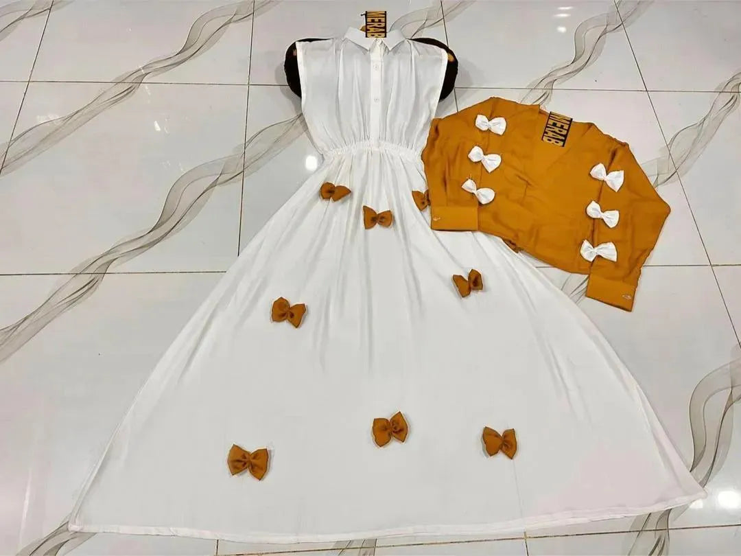 2 Pcs Women's Stitched Chiffon Hand Work Maxi Suit