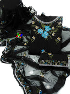 3 Pcs Women's Unstitched Embroidered Suit