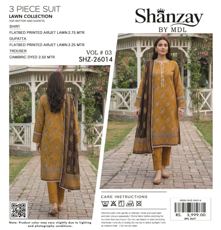 SHANZAY ORIGINAL 3PCS SUITS