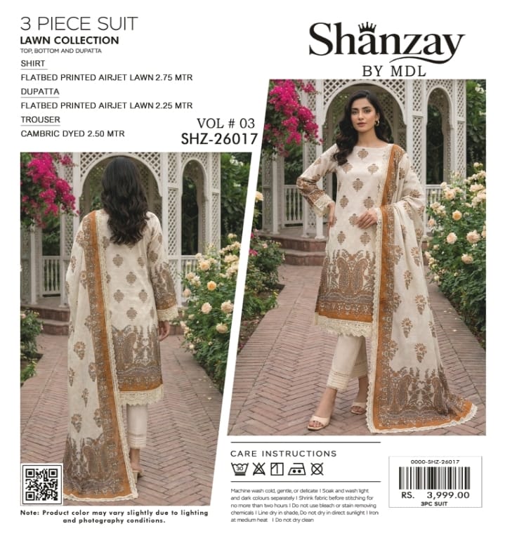 SHANZAY ORIGINAL 3PCS SUITS