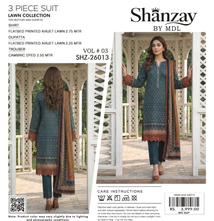 SHANZAY ORIGINAL 3PCS SUITS